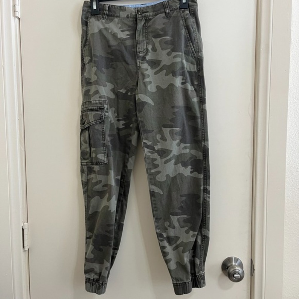 Tommy Hilfiger Boys 16 Camo Cargo Jogger Pants Youth XL Streetwear Skate‎ Casual